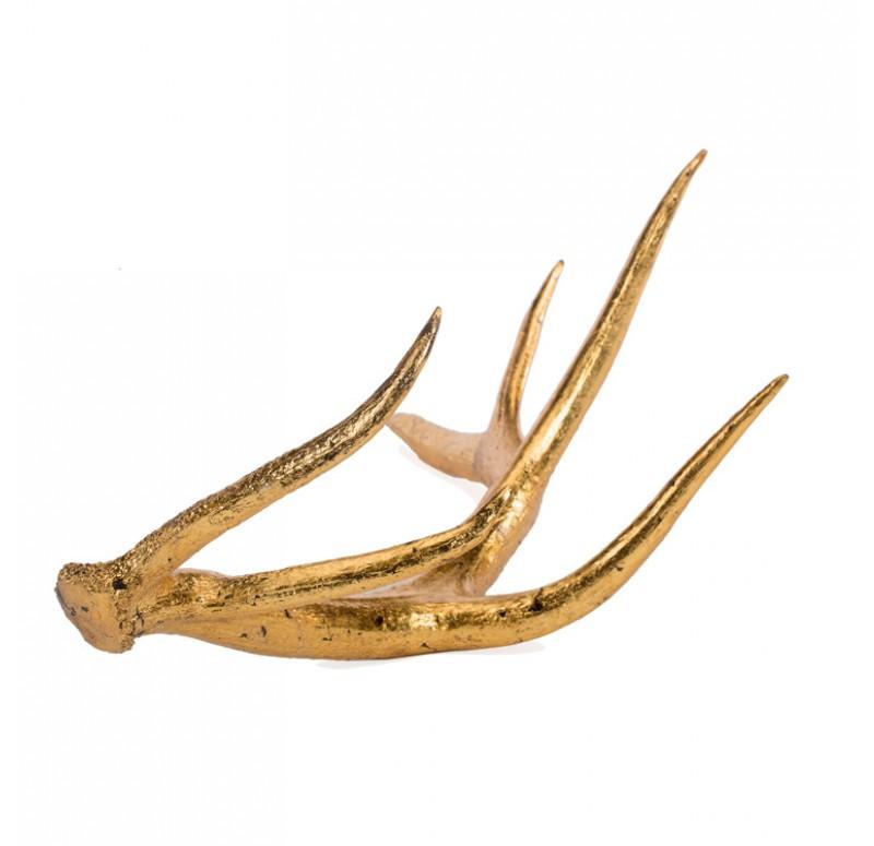 Gold Leaf Design Group Gilded Elk Antler - Single