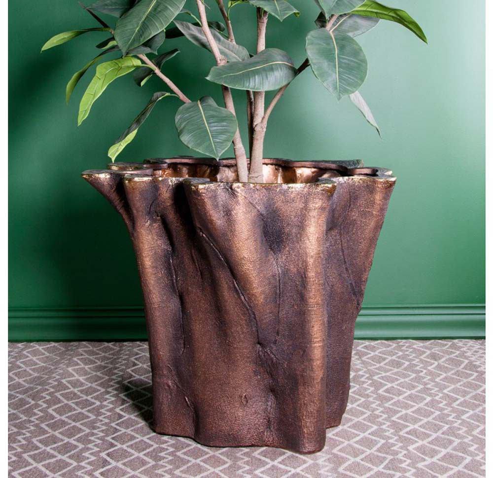 Gold Leaf Design Group Tree Stump 26"H Planter