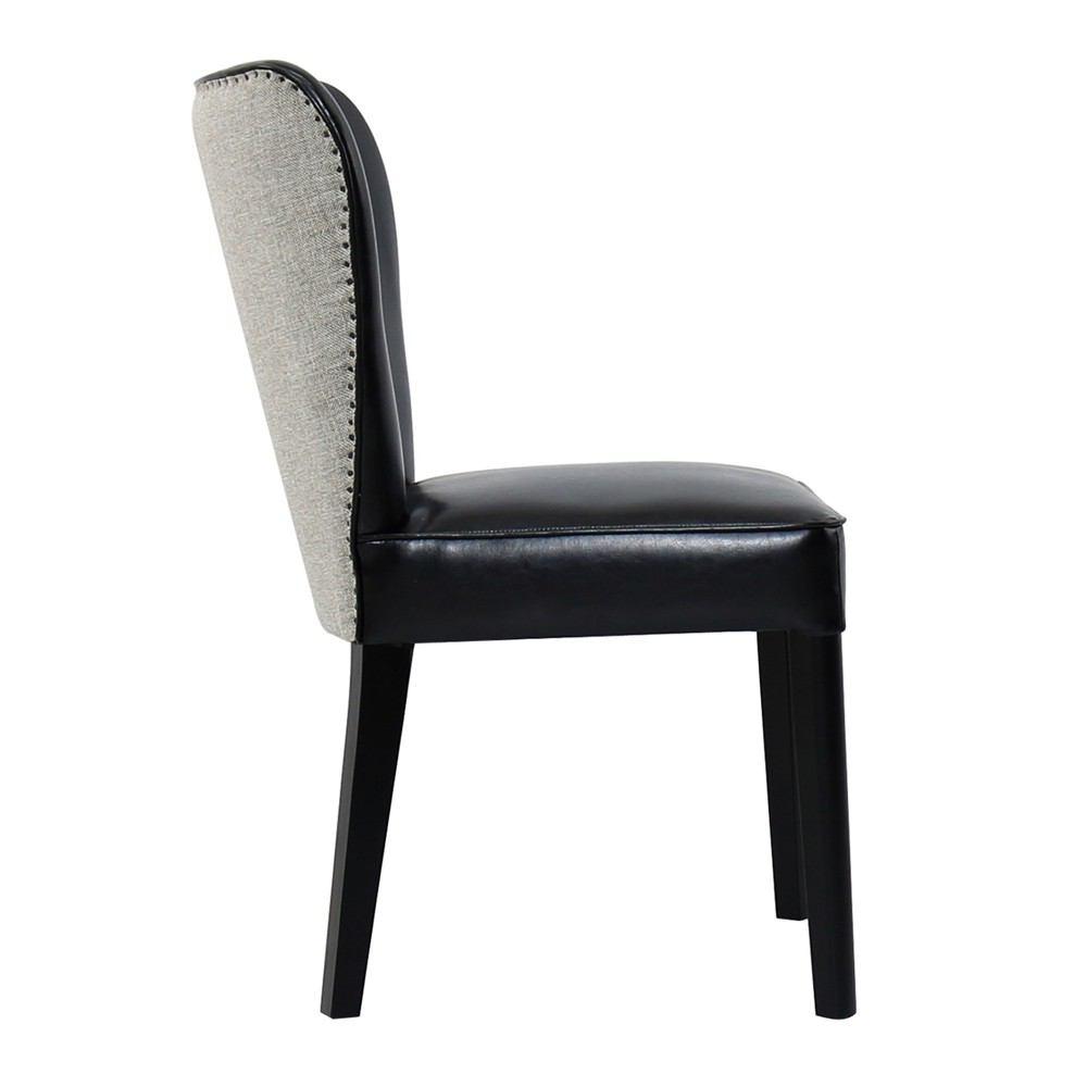 Padma's Plantation Rest Beach Dining Chair - Black Eco Leather