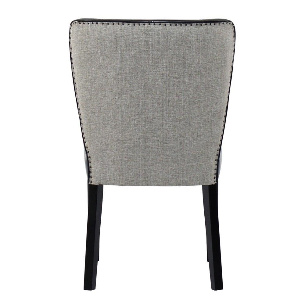 Padma's Plantation Rest Beach Dining Chair - Black Eco Leather