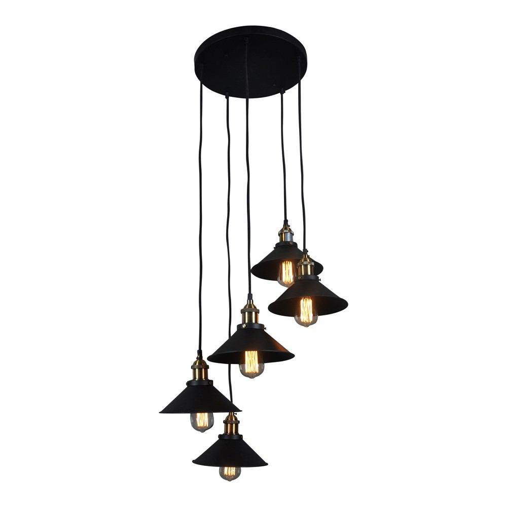 Moe's Home Collection Renata Circular 5 Light Pendant Lamp