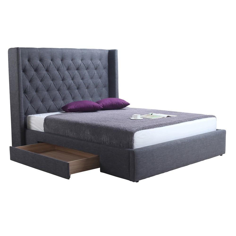 Moe's Home Collection Blair 2-Drawer Bed Queen