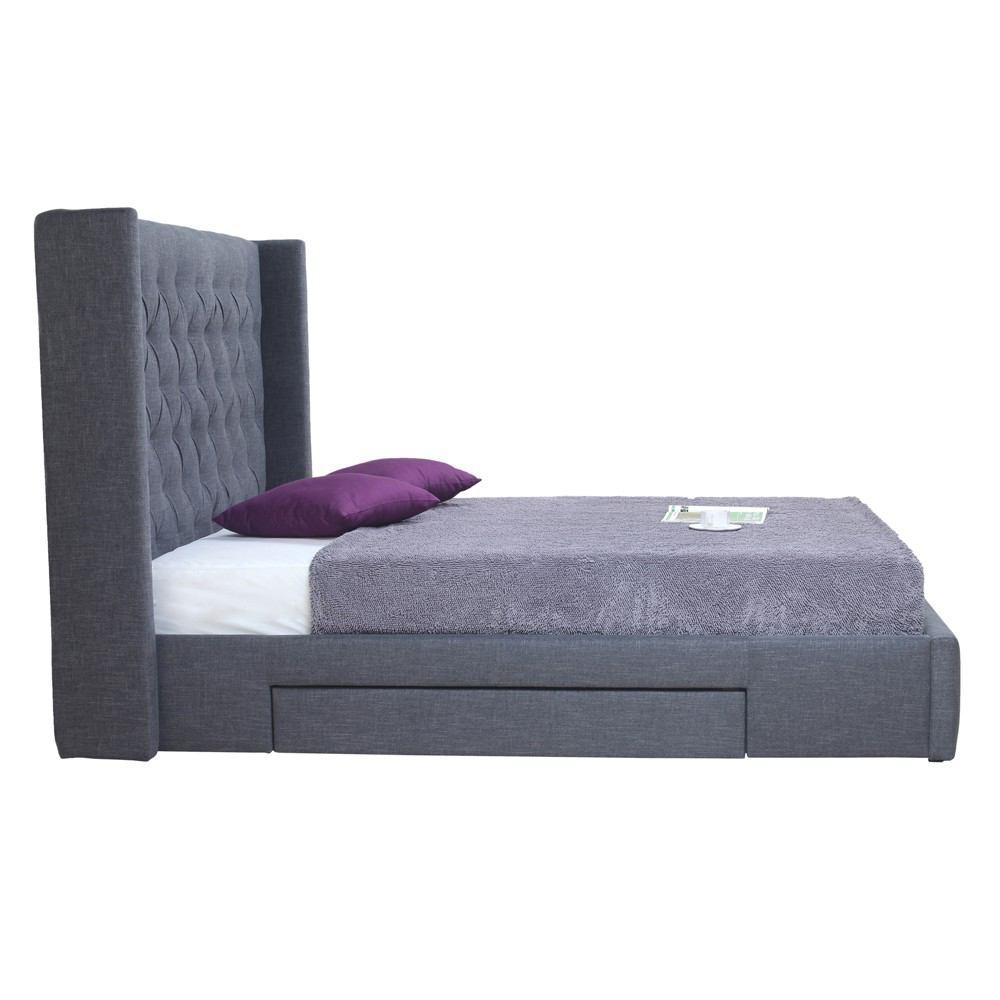 Moe's Home Collection Blair 2-Drawer Bed Queen