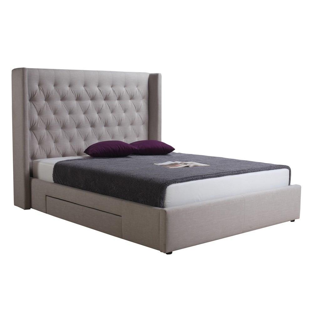 Moe's Home Collection Blair 2-Drawer Bed King