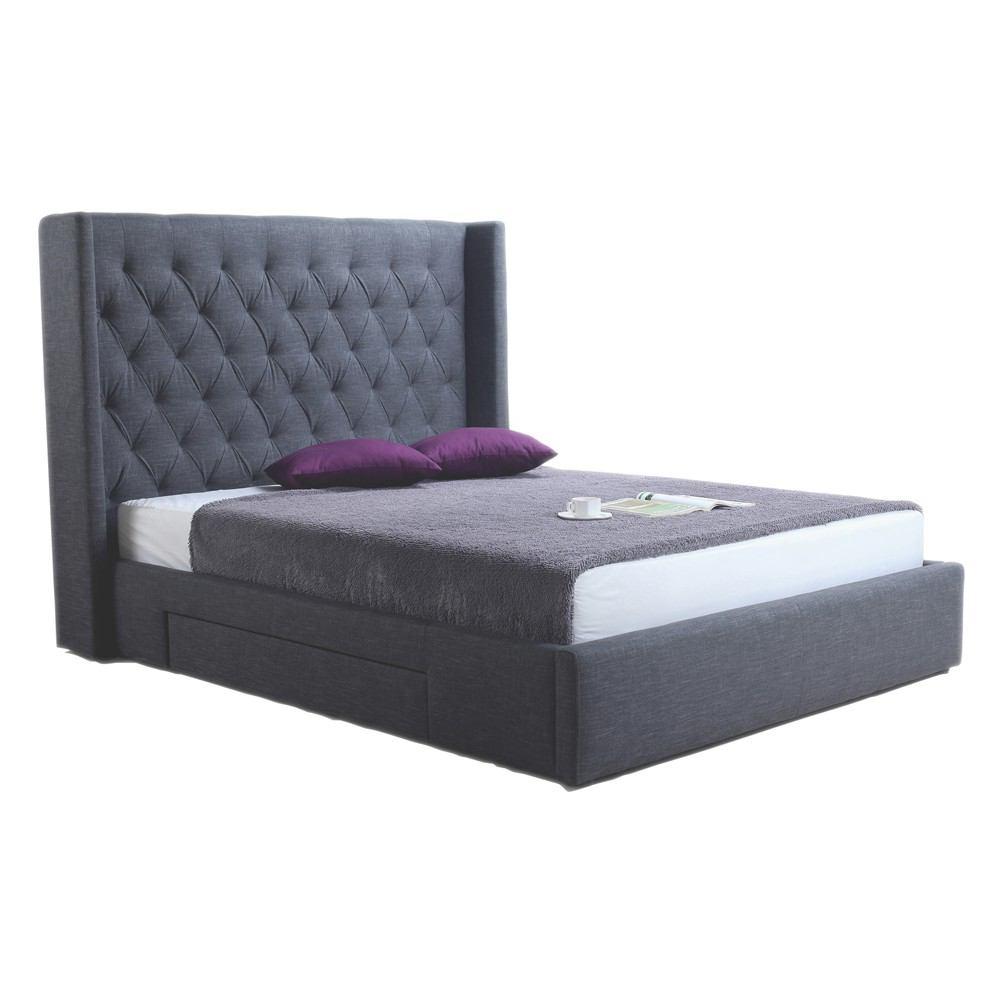 Moe's Home Collection Blair 2-Drawer Bed King