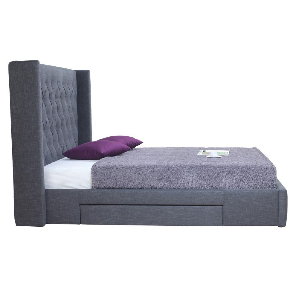 Moe's Home Collection Blair 2-Drawer Bed King