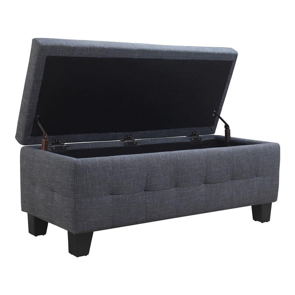 Moe's Home Collection Gretchen Storage Bench Fabric