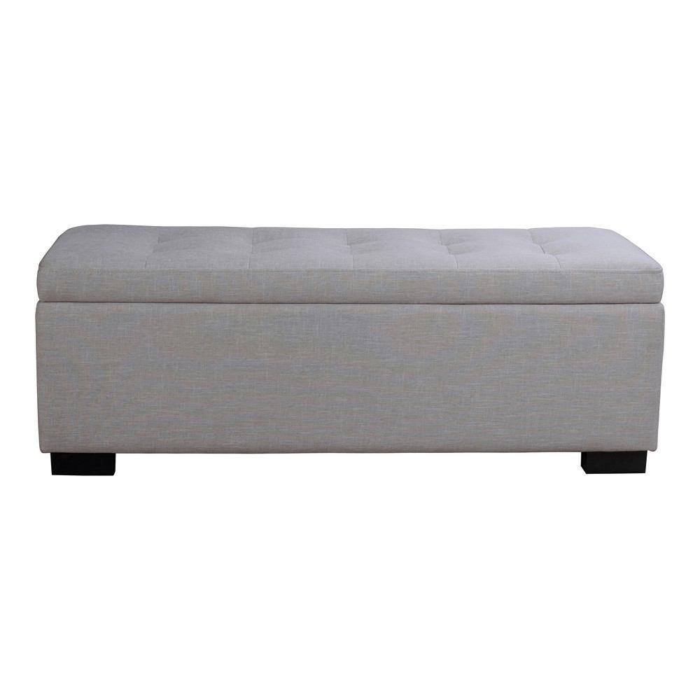 Moe's Home Collection Harper Storage Bench Fabric