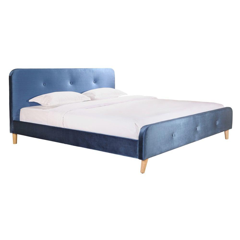 Moe's Home Collection Grace Bed King Velvet