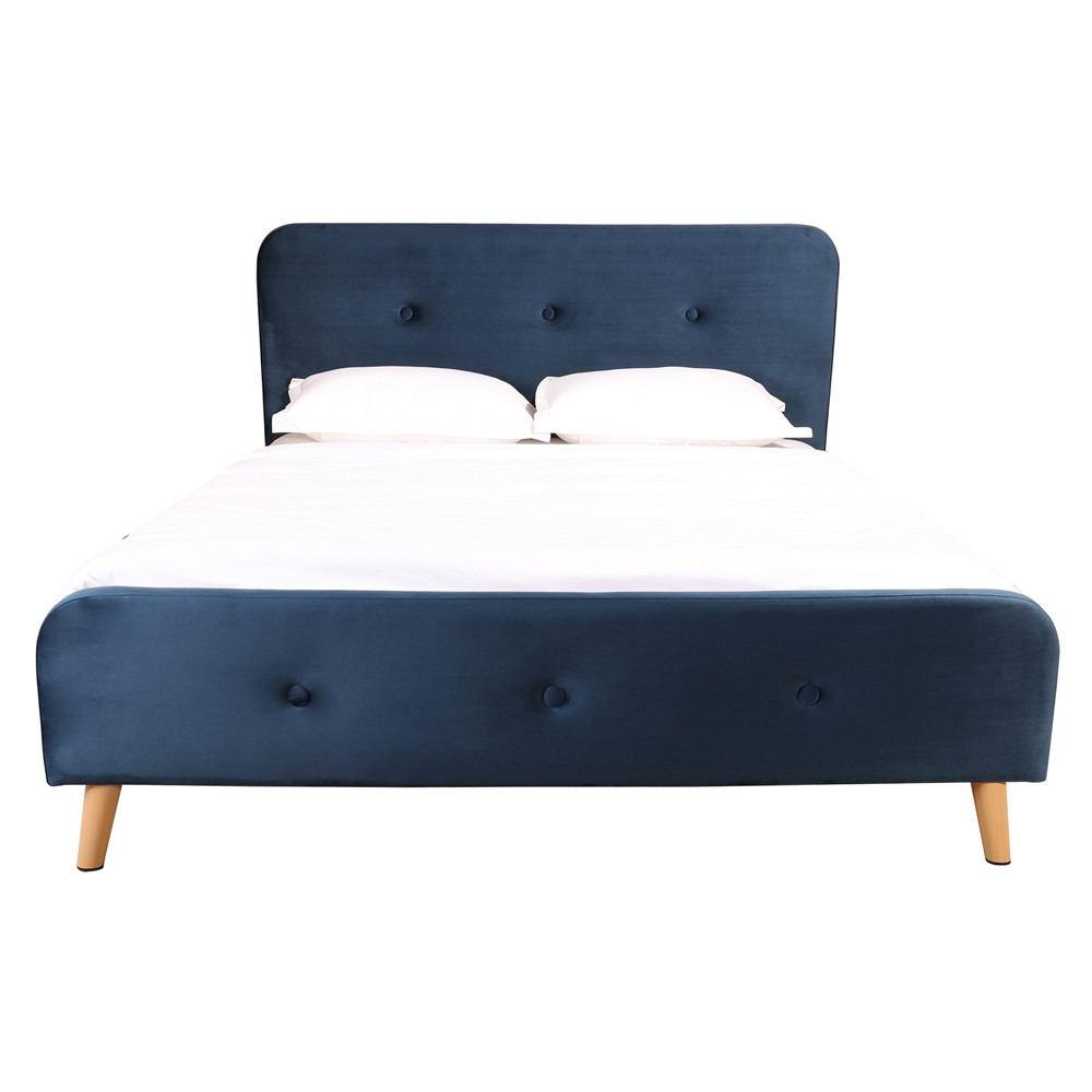 Moe's Home Collection Grace Bed King Velvet