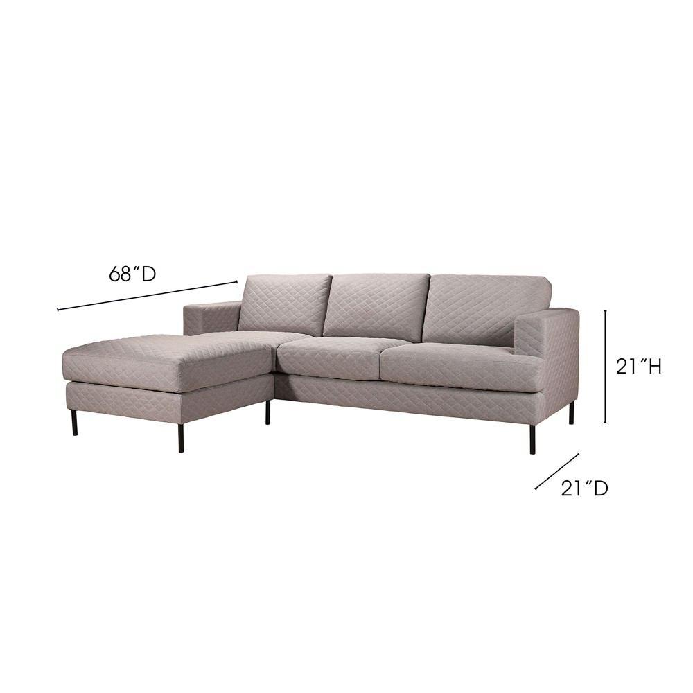 Moe's Home Collection Galiano Sofa And Ottoman