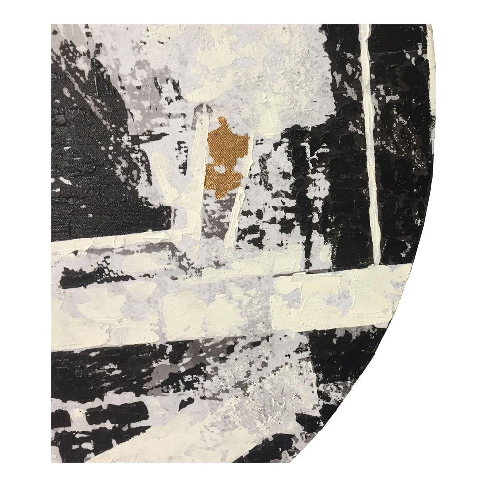 Moe's Home Collection Abstract City Round Wall Decor