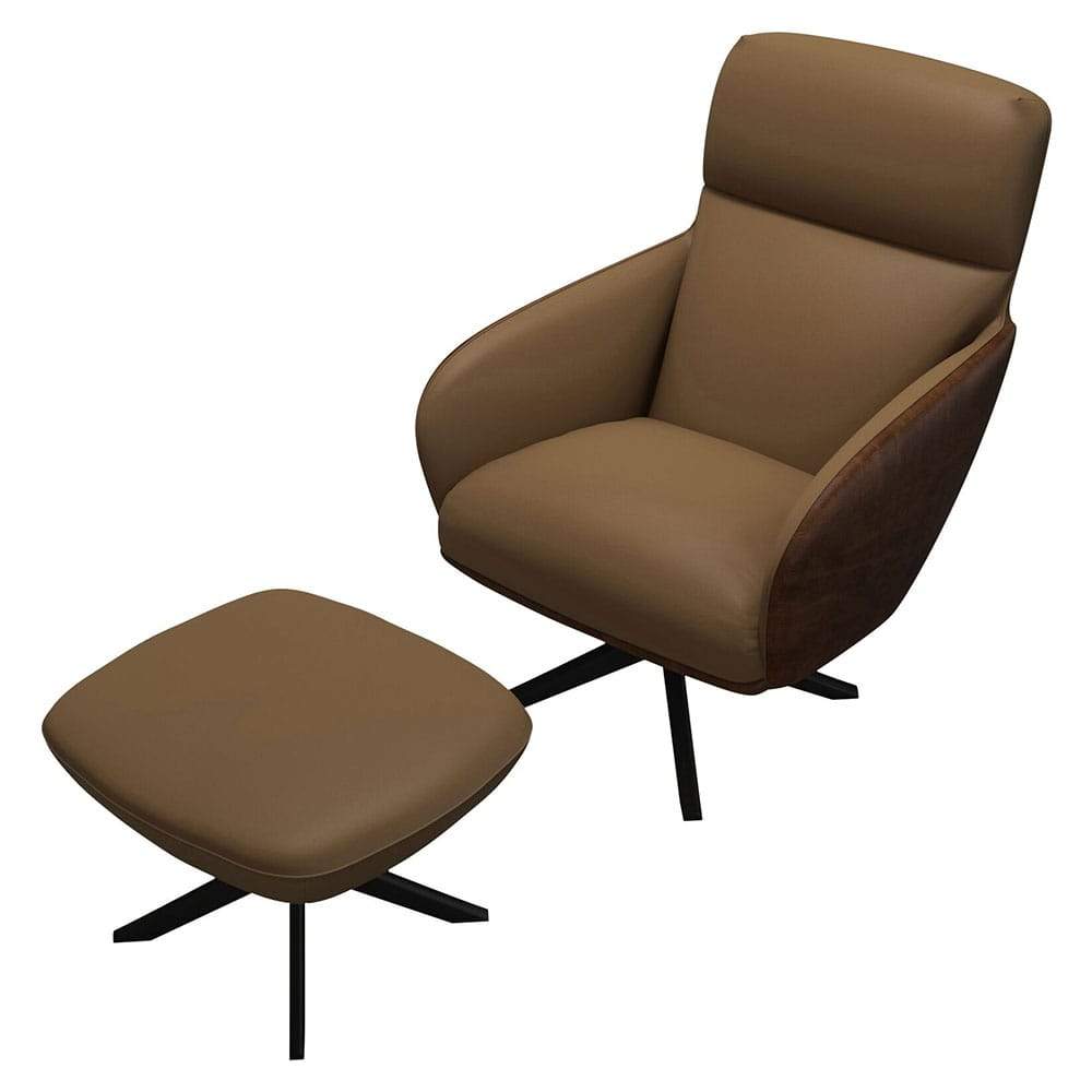 Modloft Christie Lounge Chair and Ottoman
