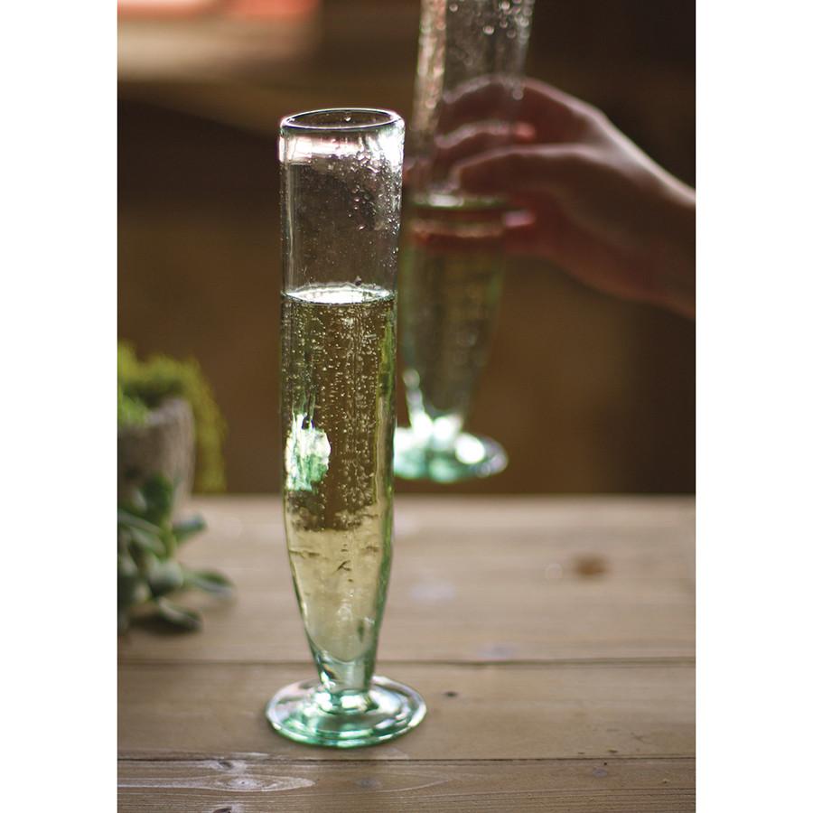 Kalalou Tall Recycled Champagne Flute