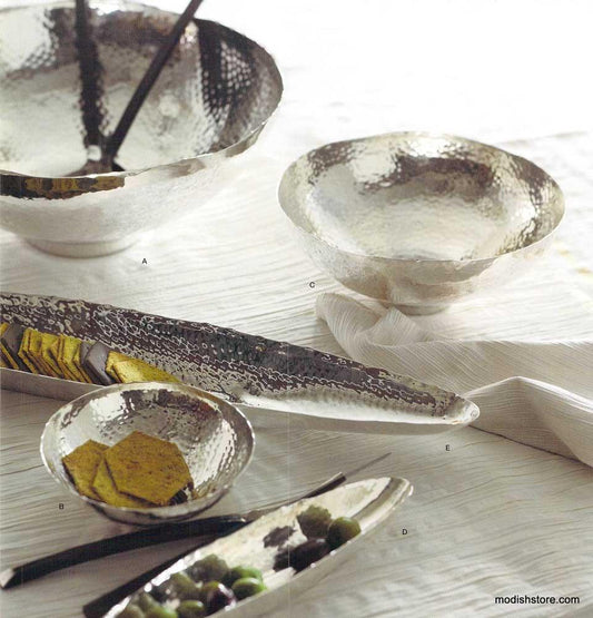 Roost Hammered Silver Bowls Collection