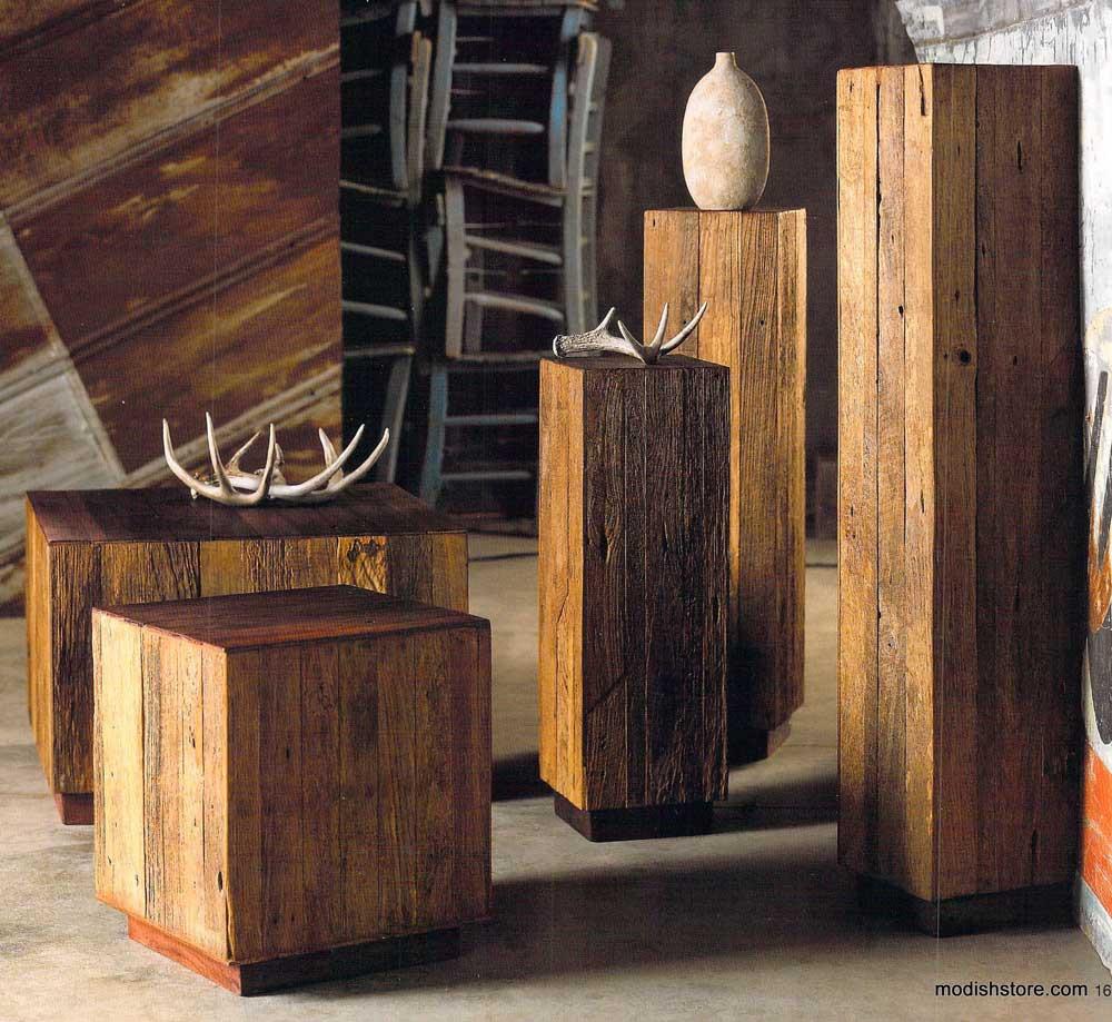 Roost Reclaimed Wood Pedestals
