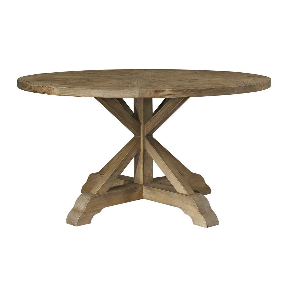 Padma's Plantation Salvaged Wood 60" Round Dining Table