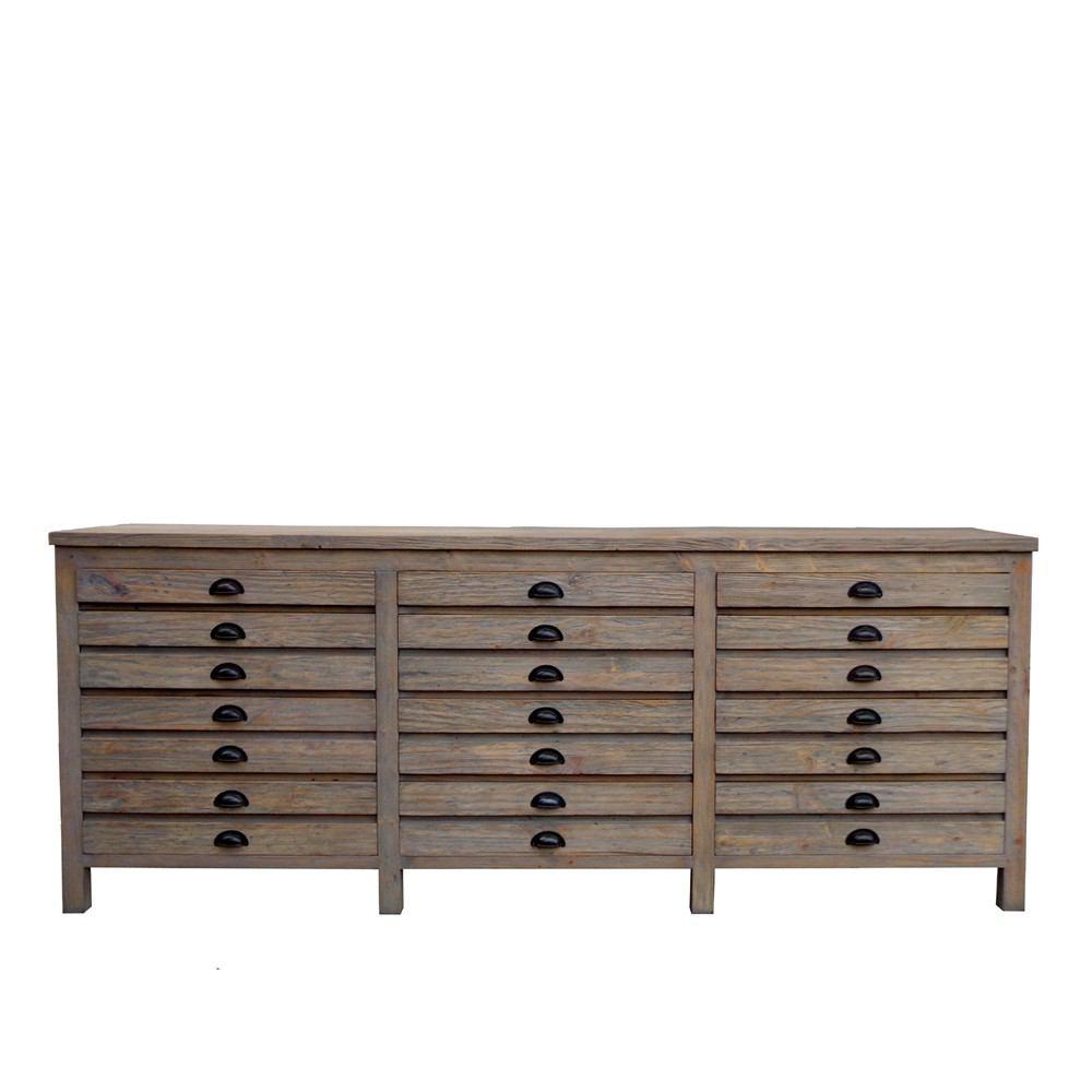 Padma's Plantation Salvaged Wood Printmaker's Sideboard