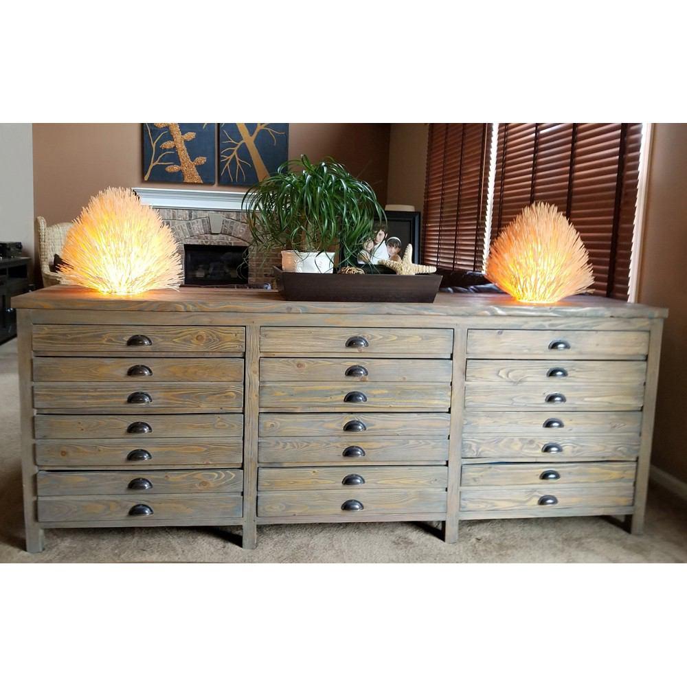 Padma's Plantation Salvaged Wood Printmaker's Sideboard