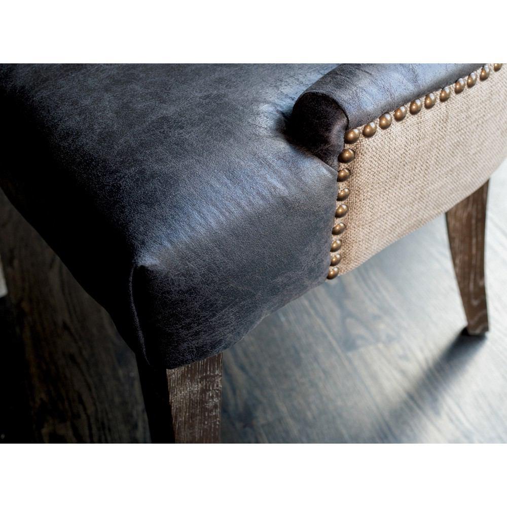 Padma's Plantation Sanibel Island Dining Chair - Muddy Brown Linen - Set Of 2