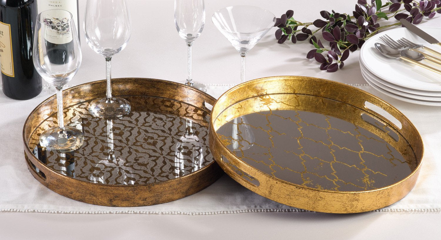 Saro Decorative Serving Tray Decorative Trays & Dishes, Saro, - Modish Store