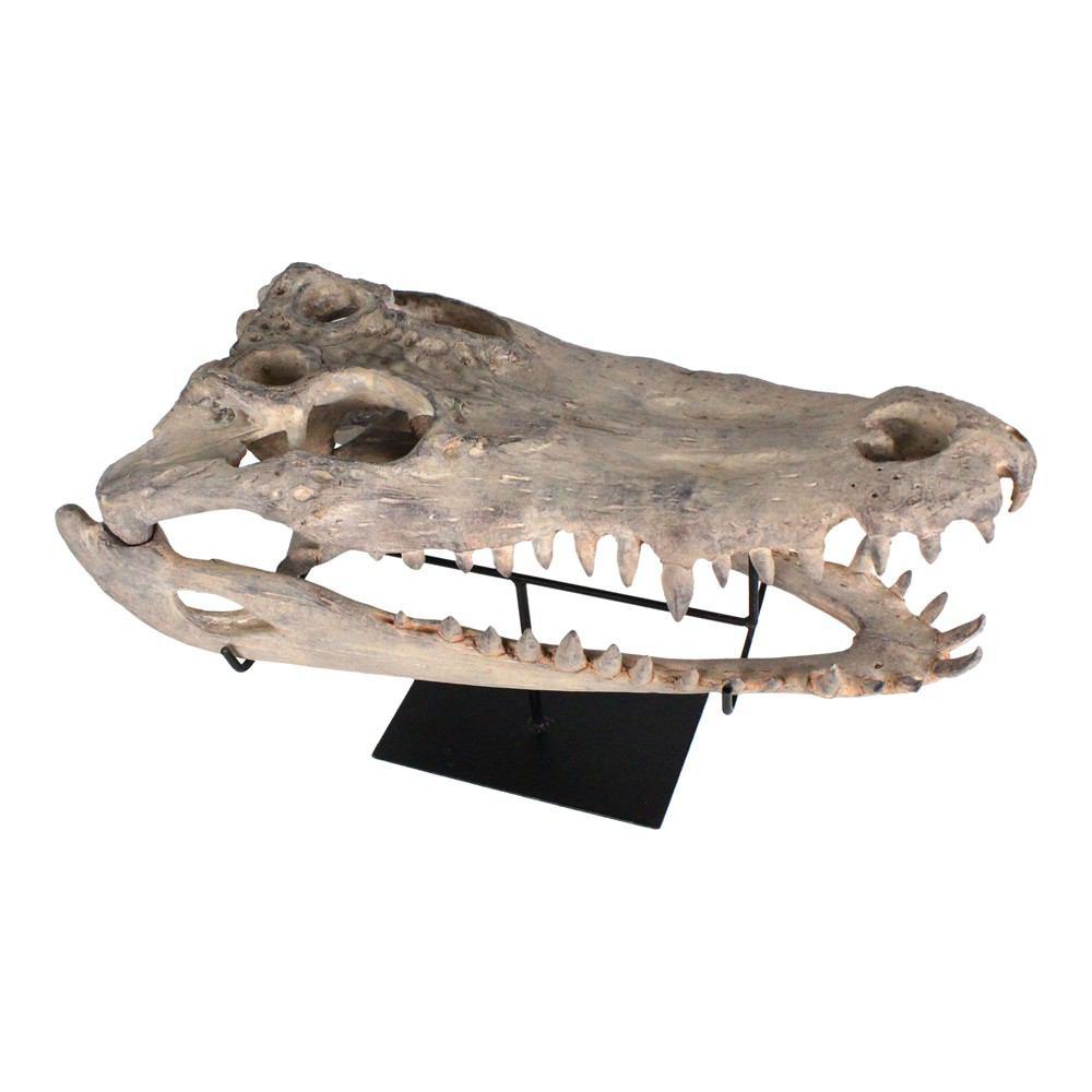 Moe's Home Collection Alligator Sculpture On Stand