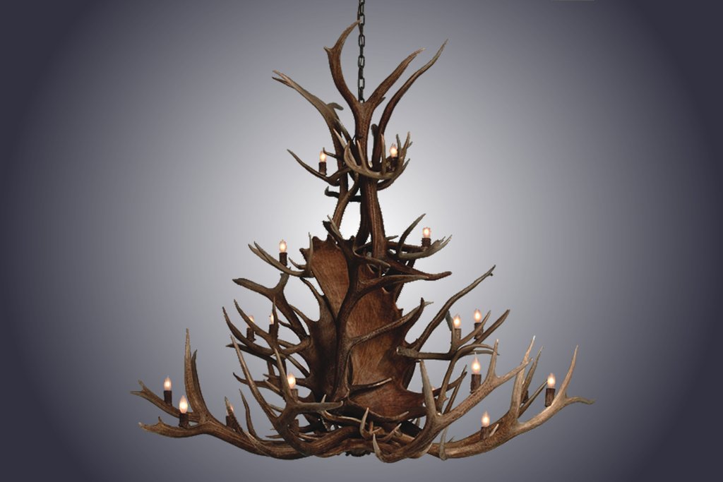 Antlerworx 24 Light Paul Bunyan Antler Chandelier (SKU-117)