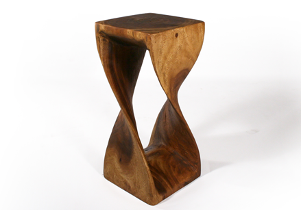 Strata Furniture Twist End Table 12" x 26"