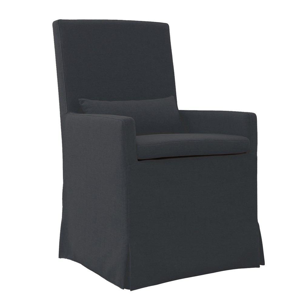 Padma's Plantation Sandspur Beach Arm Dining Chair With Casters