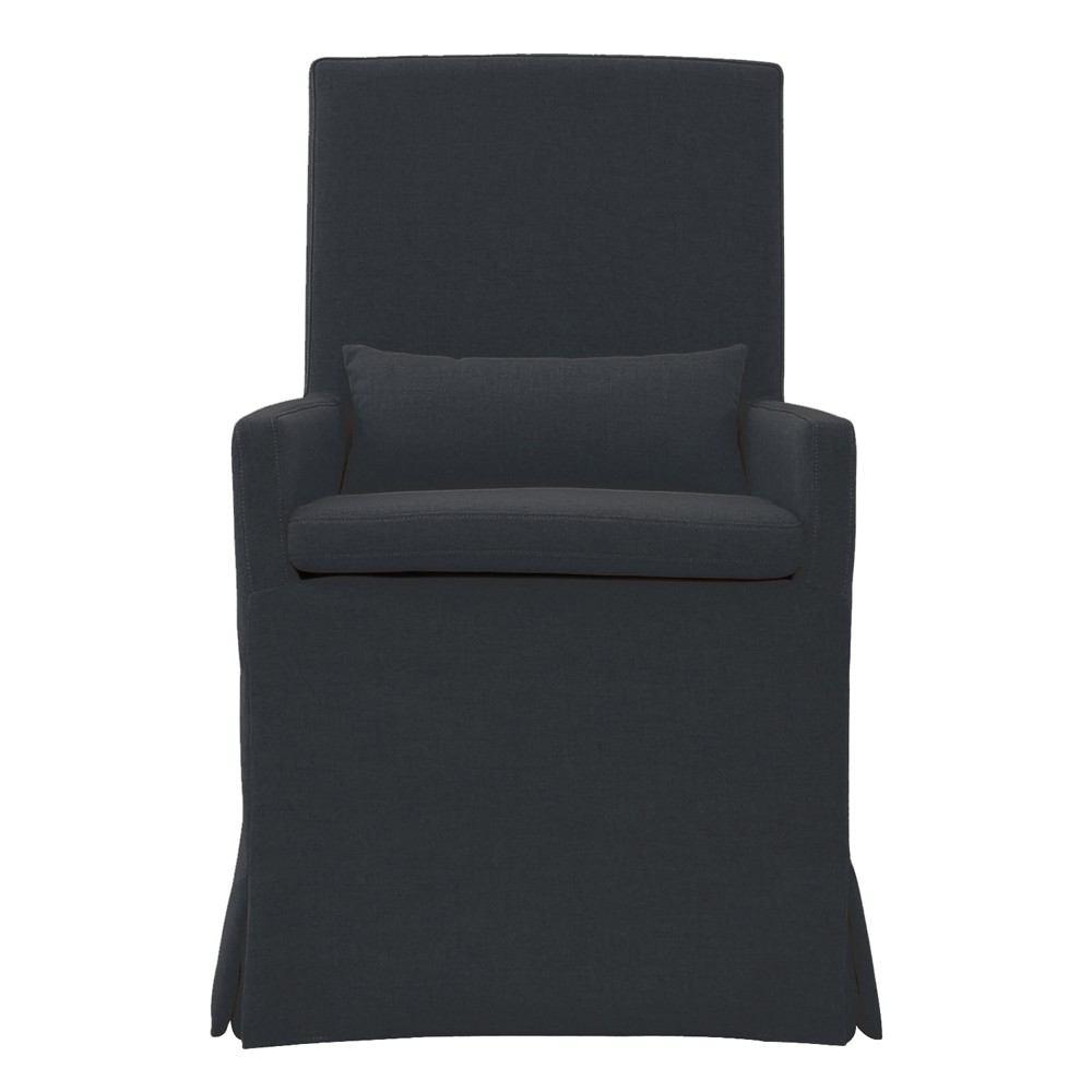 Padma's Plantation Sandspur Beach Arm Dining Chair With Casters