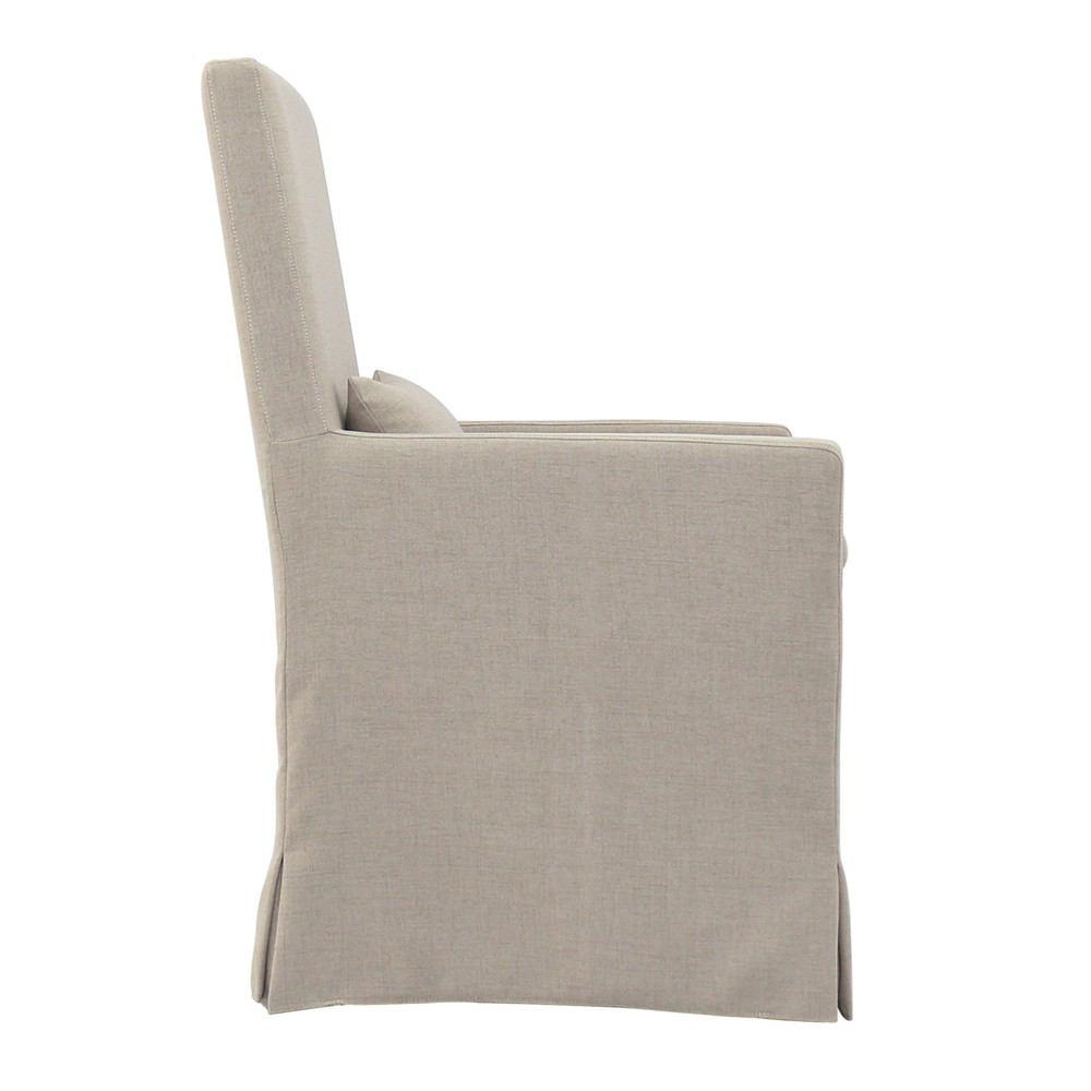 Padma's Plantation Sandspur Beach Arm Dining Chair With Casters