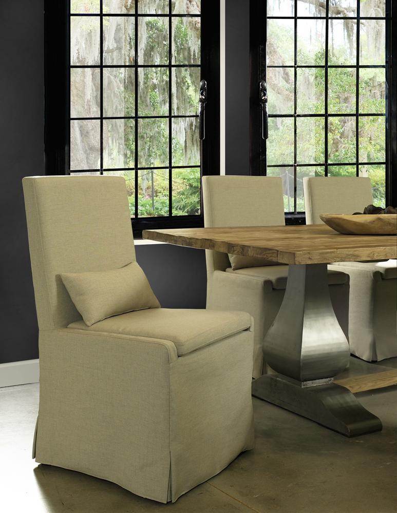 Padma's Plantation Sandspur Beach Dining Chair With Casters