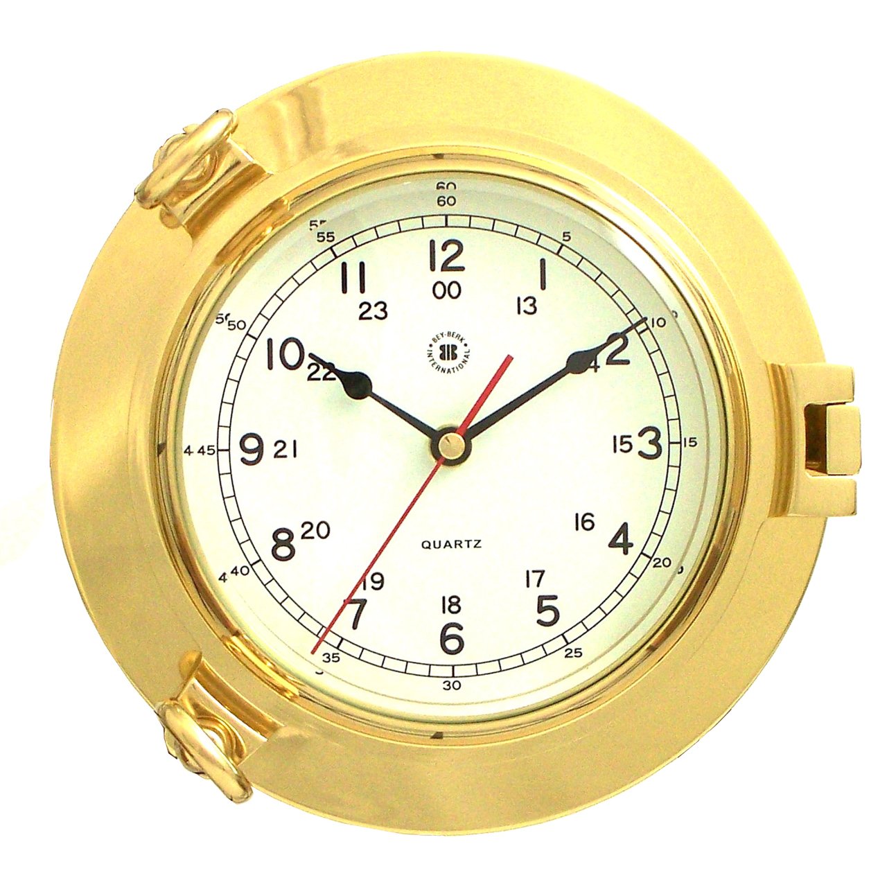 Bey-Berk Brass Porthole Clock - SQ513