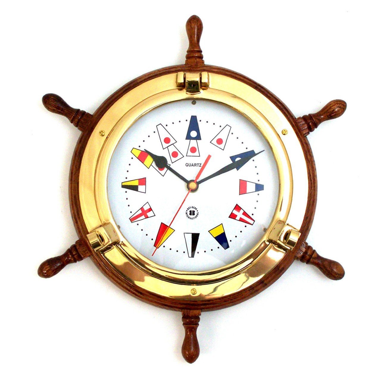 Bey-Berk Brass Porthole Clock