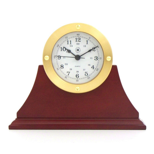 Bey-Berk Gold Tone Metal Clock