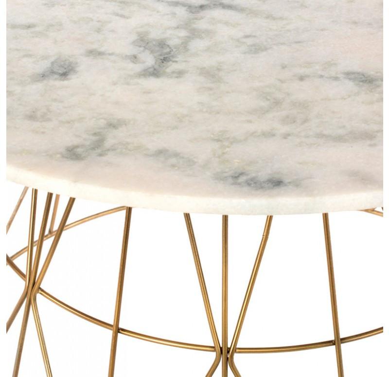 Gold Leaf Design Group Troy Tables with Marble Tops
