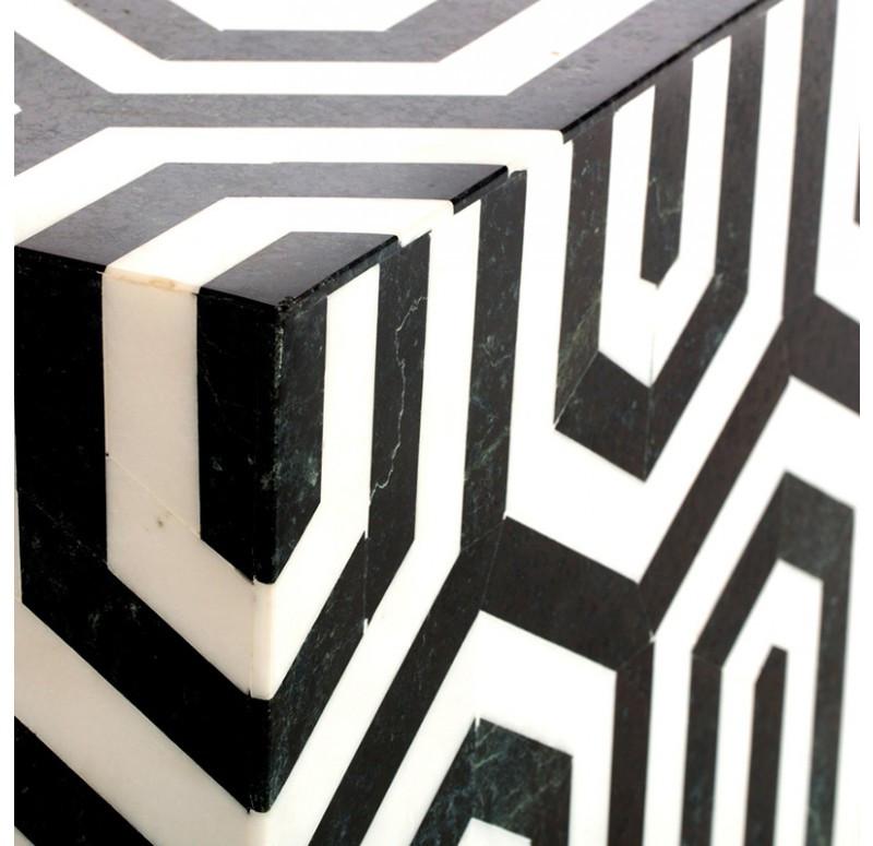 Gold Leaf Design Group Coffee Table Inlay Stone