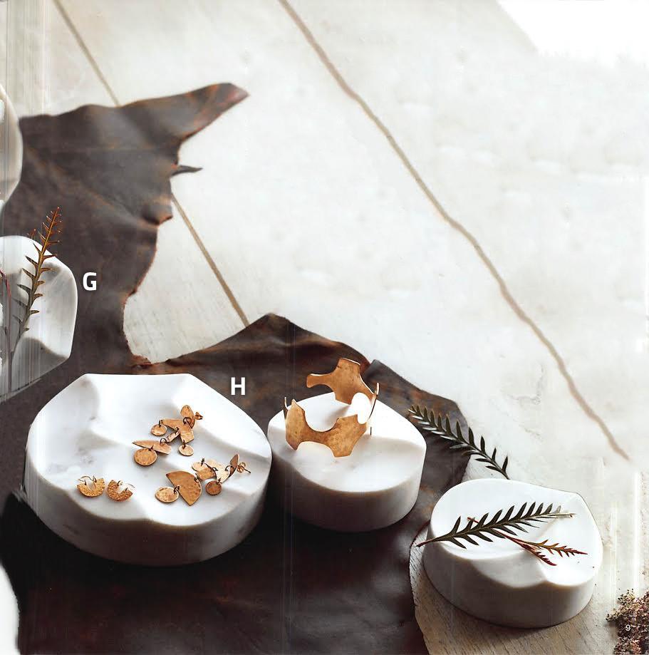 Roost Terraform Marble Jewelry Plinths