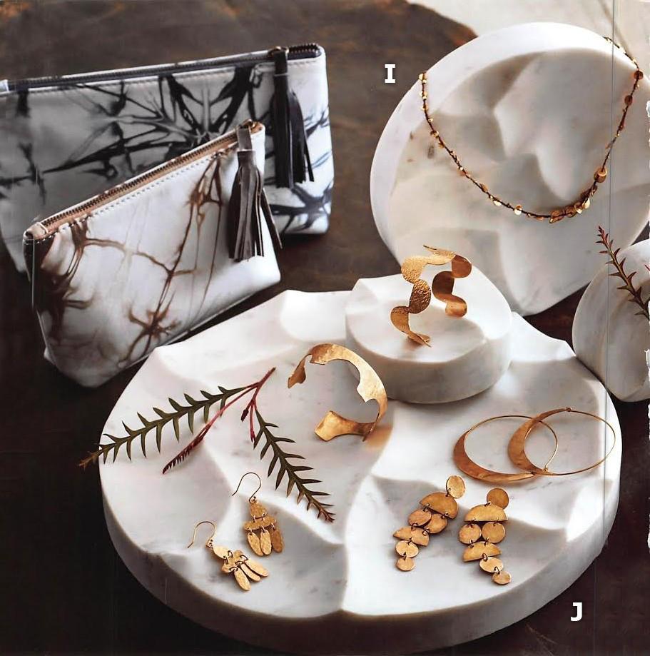 Roost Terraform Marble Jewelry Plinths