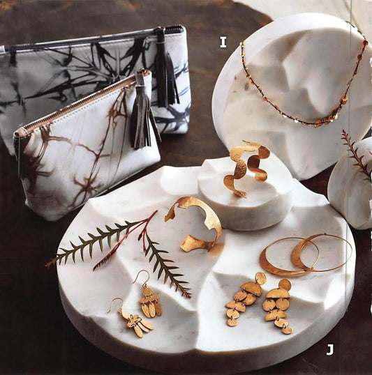 Roost Terraform Marble Jewelry Plinths