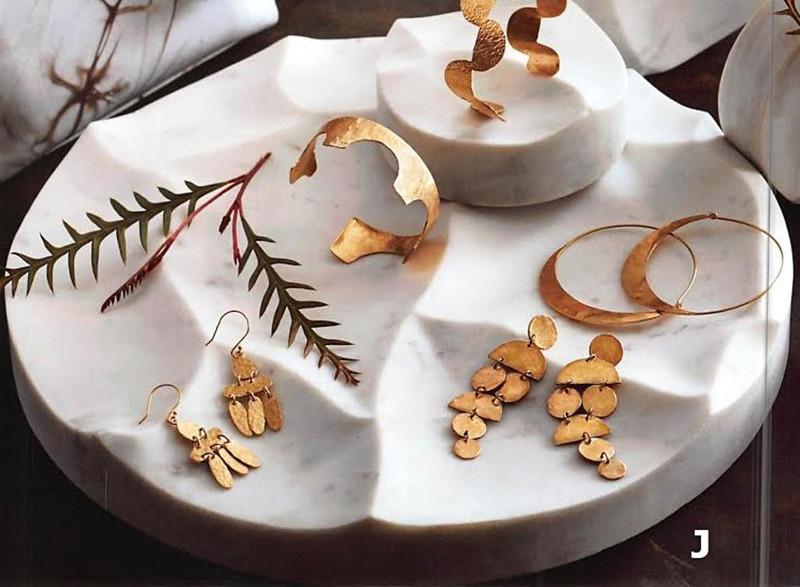 Roost Terraform Marble Jewelry Plinths