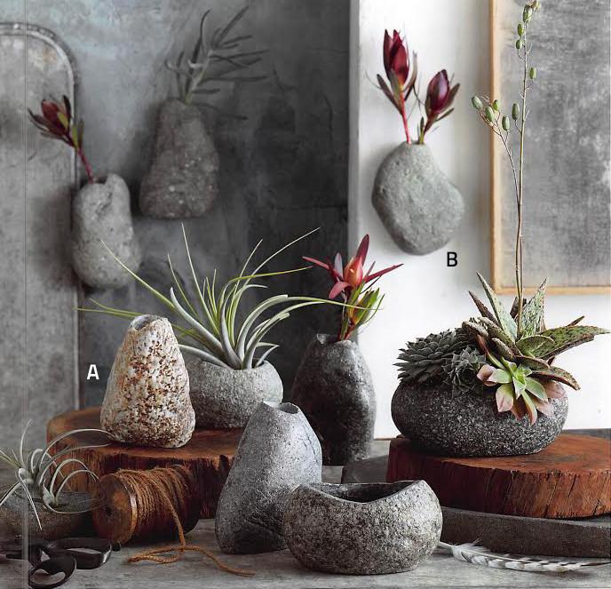 Roost River Rock Vase Collection - Set Of 4