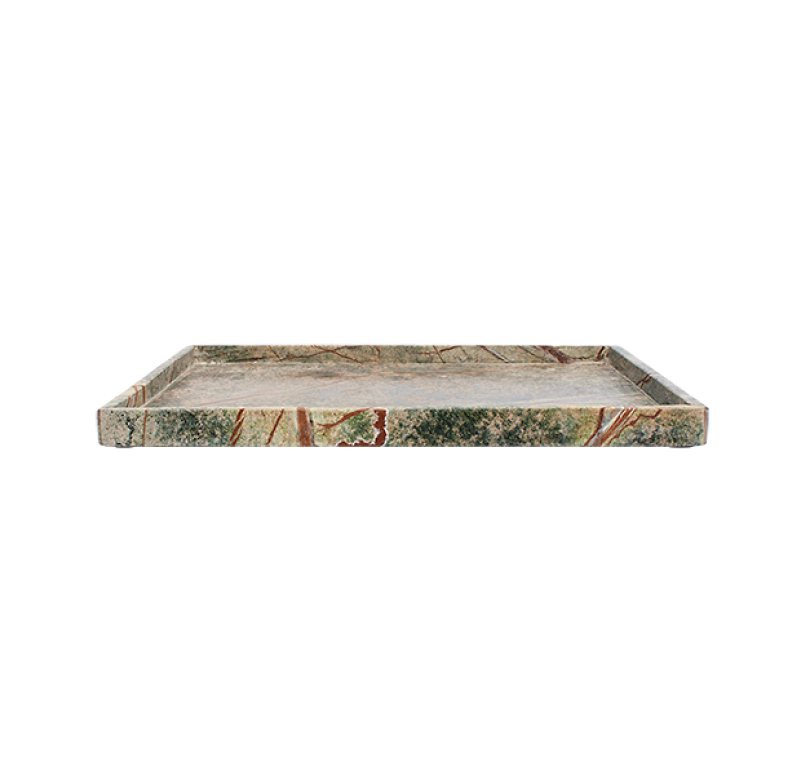 Gold Leaf Design Group Green Soapstone Rectangle Tray