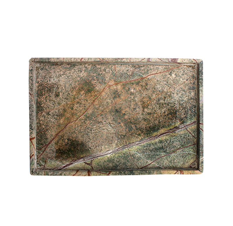 Gold Leaf Design Group Green Soapstone Rectangle Tray