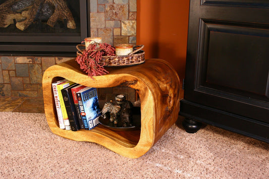 Strata Furniture Wave Bench in Walnut