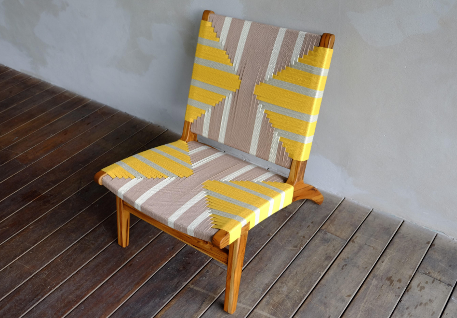 Masaya Lounge Chair, Ripe Banana Pattern