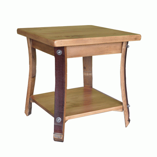 2-Day Designs Square Stave Leg End Table