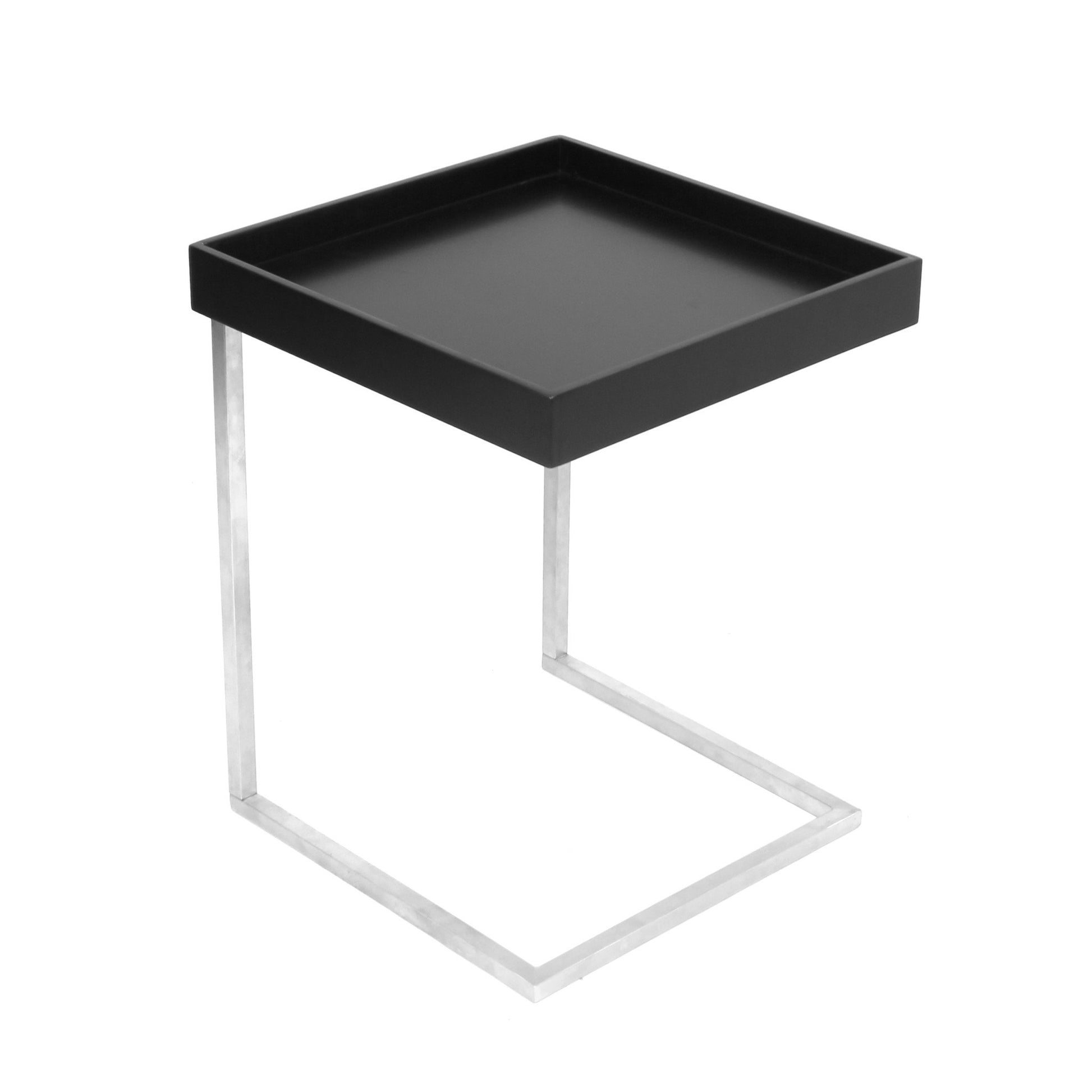 LumiSource Zenn Tray End Table + Tray Black