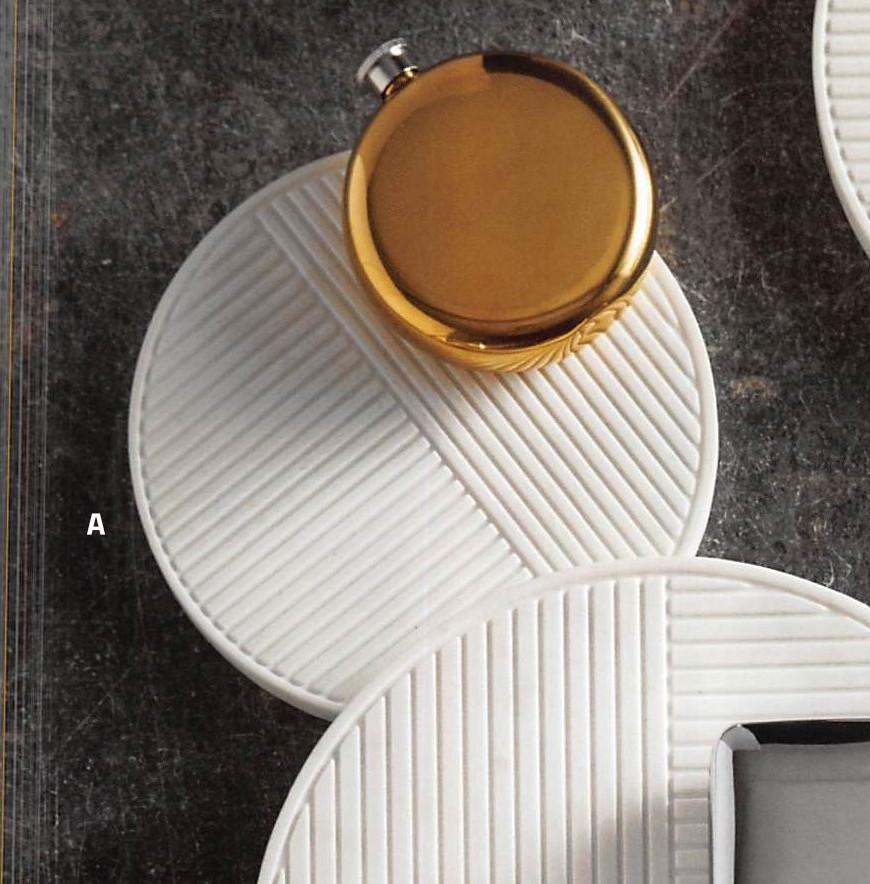 Roost Cut Lines Marble Serving Boards - Set Of 2