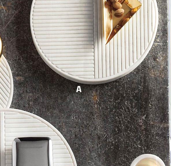 Roost Cut Lines Marble Serving Boards - Set Of 2